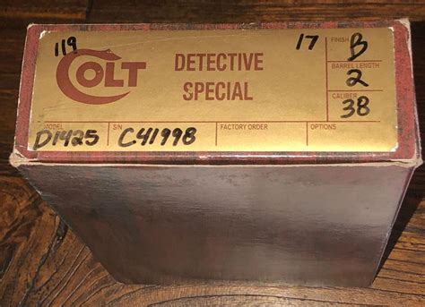 Detective Special box and papers